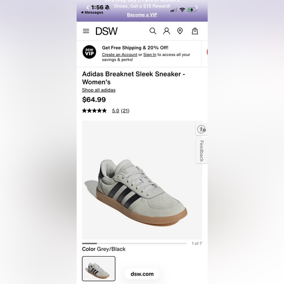 adidas Grey and Black Shoe Label Tag - Picture 8 of 8